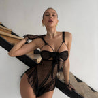 Elara Puantiye Detaylı Bodysuit (Eldiven dahil değildir.)