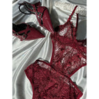 Aisley Bordo Balenli Bodysuit