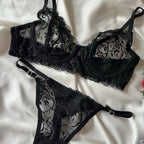 Lyra Siyah Bralet Takım