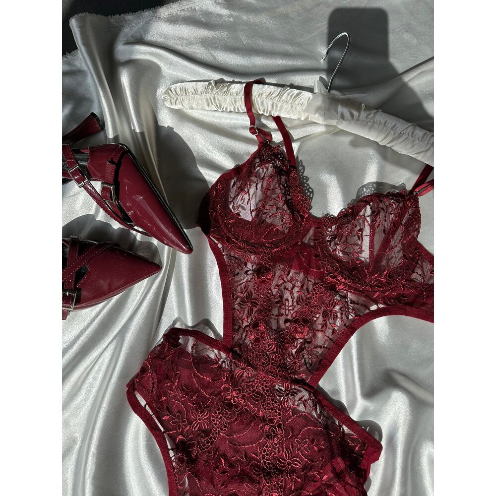 Aisley Bordo Balenli Bodysuit
