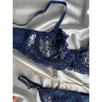 Alice Lacivert Balenli Bralet Takımı