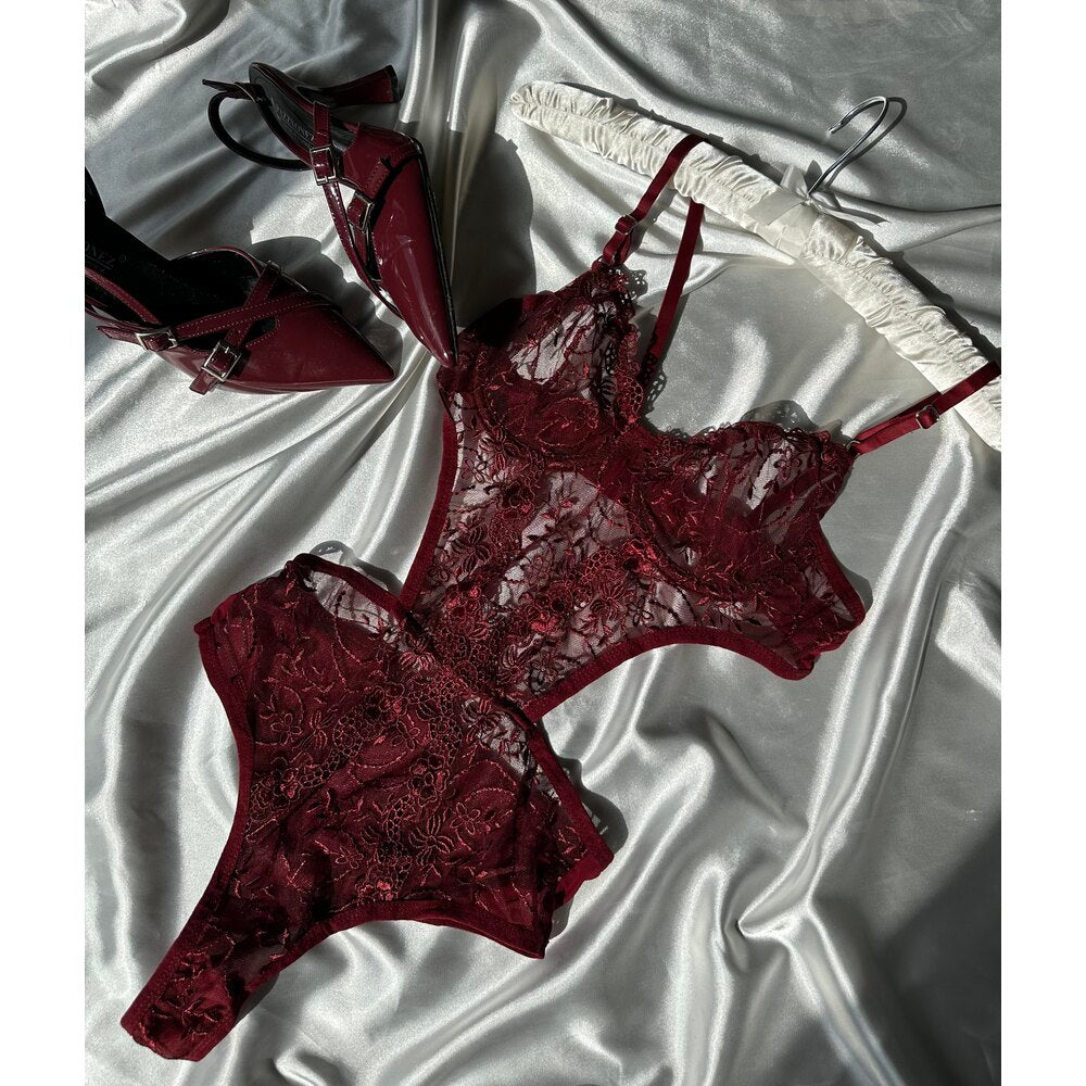 Aisley Bordo Balenli Bodysuit