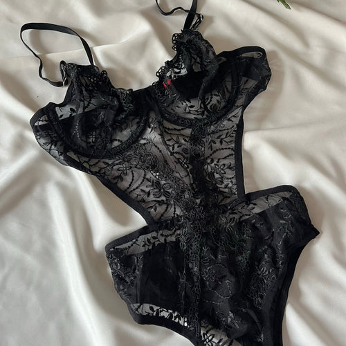Rayne Siyah Bodysuit