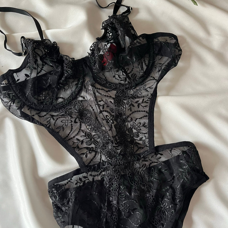 Rayne Siyah Bodysuit
